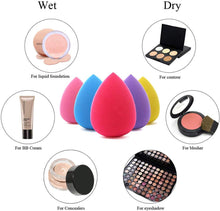 Carica l&#39;immagine nel visualizzatore di Gallery, BEAKEY 5 pz Set di trucco spugna Blender beauty, fondotinta multicolore - Ilgrandebazar