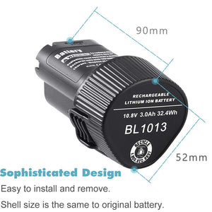 [2-Pacco]Dosctt 3000mAh Batteria Sostituzione per Makita BL1013 10,8V BL 1013
