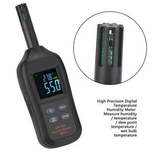 Igrometro termometro digitale, mini misuratore di temperatura psicrometro... - Ilgrandebazar