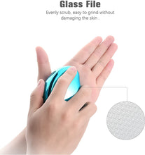Carica l'immagine nel visualizzatore di Gallery, FERYES Lima per piedi in vetro nano, Lima per piedi riutilizzabile per rimozione del callo per piedi, Strumento per pedicure, Scrubber per piedi in vetro e raschietto per piedi, 1 pz, (Blu brillante)
