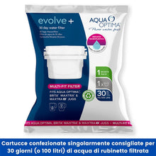 Carica l'immagine nel visualizzatore di Gallery, Aqua Optima Cartuccia filtro acqua EPS612 Evolve plus per 30 giorni, confezione da 6 (fornitura per 6 mesi), vecchia versione