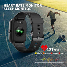 Carica l&#39;immagine nel visualizzatore di Gallery, Vigorun Smartwatch Orologio Fitness Impermeabile IP68 Uomo Donna Nero - Ilgrandebazar