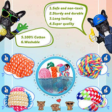 Carica l'immagine nel visualizzatore di Gallery, Wimypet Giocattoli per Cani Cotone Naturale,Corda da Masticare Resistenti e...