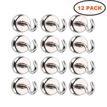 Carica l&#39;immagine nel visualizzatore di Gallery, Gancio magnetico, potente magnete al neodimio supporto a gancio, 12 Pack