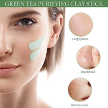 Carica l'immagine nel visualizzatore di Gallery, Green Tea Cleansing Mask, Green Stick Mask, Maschera Detergente, Green Tea Purifying Clay Mask Stick, Maschera In Stick Al Tè Verde, Rimuove efficacemente l'acne, Purifica la pelle 2 Pcs