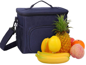 esonmus Borsa Termica Pranzo, Borse Frigo Piccola Cibo Alimentazione con Grande capacità e Maniglia Durevole Lunch Box per Campeggio Lavoro Scuola Picnic 10L (Blu)