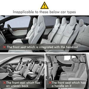 2 Pezzi Protezione Sedile Auto, Auto Organizzatore, Nero - Ilgrandebazar