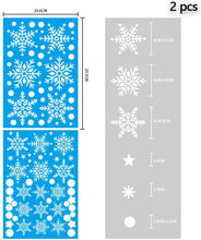 Carica l'immagine nel visualizzatore di Gallery, Feliciay 274pcs Fiocchi Di Neve Natalizi Adesivi Elettrostatici Per Finestre Riutilizzabili Decorazioni Per Fiocchi Di Neve Ornamenti Albero Natale Vetro Festa Babbo Natale Regali (16 Fogli)