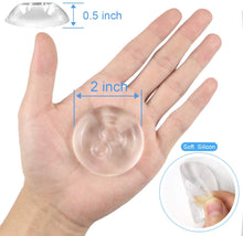 Carica l&#39;immagine nel visualizzatore di Gallery, Jinhuaxin Fermaporta per porta Trasparente, 6 pezzi Gommini Trasparenti Adesivi Silicone per Proteggere il Muro, Gommini Adesivi tondi Porte per Cassetti Porte Finestre Pareti Ante