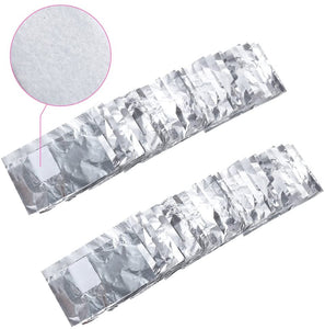 Lictin 200PCS Remover Foil Wraps del Rimuovere smalto gel per Unghie, Fogli di Alluminio per Rimuovere lo Smalto,Nail wraps di tamponi di cotone + Spingi Cuticole Professionale