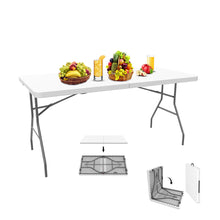 Carica l&#39;immagine nel visualizzatore di Gallery, Sotech - Tavolo Trasportabile, Portatile 152 x 71.5 cm, Bianco - Ilgrandebazar