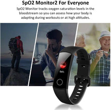 Carica l'immagine nel visualizzatore di Gallery, HONOR Band 5 Activity Tracker, Uomo Donna Smartwatch Orologio Fitness Cardiofrequenzimetro da Polso Impermeabile Smart Watch 0.95 Pollice Schermo a Colori,Nero