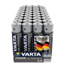 Carica l&#39;immagine nel visualizzatore di Gallery, Varta Pile Power on Demand Confezione 40 Batterie Alcaline, 40 Pile, argento - Ilgrandebazar