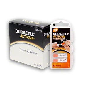 Duracell, 60 batterie Activair per apparecchi acustici in formato 13, di... - Ilgrandebazar