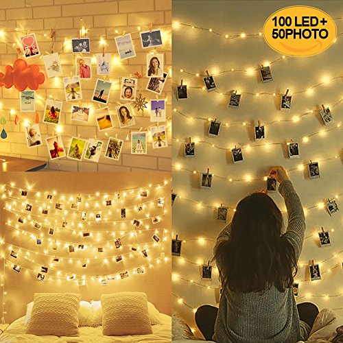 10M 100LED Luci per Foto Polaroid, Lucine Led Decorative Camere, Porta... - Ilgrandebazar