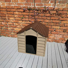 Carica l'immagine nel visualizzatore di Gallery, Cuccia per Cani Taglia Media in Resina PVC Smontabile Tetto Marrone - Ilgrandebazar
