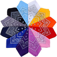 Carica l'immagine nel visualizzatore di Gallery, Anpro 12 Pezzi Bandane Multicolori per Cappelli,Bandana Capelli,... - Ilgrandebazar