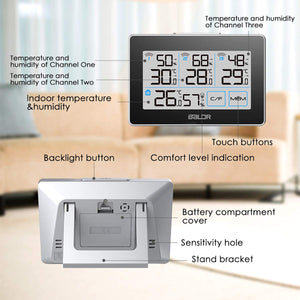 FOCHEA Stazione Meteorologica con 3 Sensore Esterno, Meteo Wireless... - Ilgrandebazar