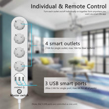 Carica l&#39;immagine nel visualizzatore di Gallery, Ciabatta Intelligente Multipresa WIFI, Smart con 4 Prese AC 3 Porte... - Ilgrandebazar