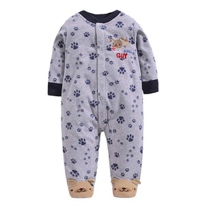 Bambino Pagliaccetto Fleece Tutina Pigiama Carino Tuta Maniche Lunghe Body... - Ilgrandebazar