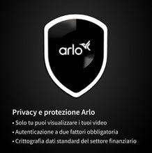 Carica l'immagine nel visualizzatore di Gallery, Arlo Essential Spotlight, Telecamera di videosorveglianza WiFi senza fili, con faro e allarme, Visione Notturna a Colori, 1080p, Audio, non richiede Base, 90 giorni di Arlo Secure inclusi, Bianco