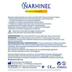 Narhinel Soluzione Fisiologica Salina Sterile - 100 ml - Ilgrandebazar
