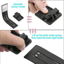 Carica l&#39;immagine nel visualizzatore di Gallery, EasyULT Lampada da Lettura USB Ricaricabile, Luce Notturna, 3 Nera - Ilgrandebazar