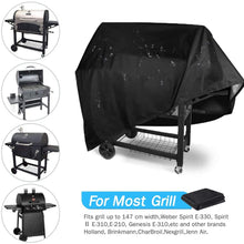 Carica l&#39;immagine nel visualizzatore di Gallery, BACKTURE Copertura Barbecue, 147X61X122cm 420D Oxford Telo Copri Barbecue Antivento/UV/Impermeabile BBQ Grill Impermeabile Copertura per Weber, Brinkmann, Char Broil