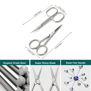 BEZOX Set di forbici 2 pezzi per unghie, cuticole,... - Ilgrandebazar