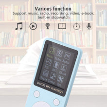 Carica l&#39;immagine nel visualizzatore di Gallery, Lettore Musicale Digitale, Schermo Portatile MP4 Supporto Lettore Musicale 32GB TF Card con Cuffia Lettore Musicale Stereo a Lungo Tempo di Attesa Lettore Digitale MP4(Blu)
