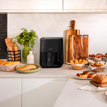 Carica l'immagine nel visualizzatore di Gallery, Cecotec Friggitrice ad Aria Senza Olio Cecofry Fantastik Window 5500 Pack Finestra da 5,5 L. 1500W, Tecnologia PerfectCook, 9 modalità di cottura, Touch, Regolabile 80-200°C, Finestra, Cottura 60m