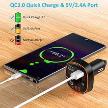Carica l&#39;immagine nel visualizzatore di Gallery, Zealife Bovon Trasmettitore Bluetooth per Auto, 7 Colori Controluce con Modalità...