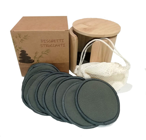 Dischetti Struccanti Lavabili, 16 Neri Bamboo Cotone... - Ilgrandebazar