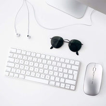 Carica l&#39;immagine nel visualizzatore di Gallery, INPHIC Mouse Wireless Ricaricabile, Ottico Mini M Size, Argento chiaro - Ilgrandebazar