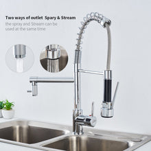Carica l&#39;immagine nel visualizzatore di Gallery, Auralum Miscelatore Cucina Alto Pressione Rubinetto con Due Uscita Acqua - Ilgrandebazar