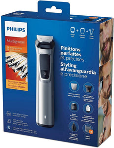 Philips Grooming Kit serie7000 MG7720/18 Tagliacapelli, Regolabarba uomo, Rifinitore Corpo/Naso/Orecchie, Premium, 14in1