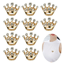 Carica l'immagine nel visualizzatore di Gallery, BESTOYARD 12 pezzi corona spilla pin moda diamante festa nuziale spettacolo...