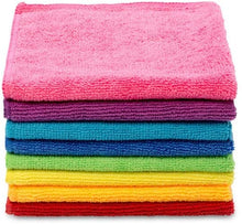 Carica l'immagine nel visualizzatore di Gallery, Vileda Microfibre Colors, Panni in Microfibra, Lavabili in Lavatrice, Riutilizzabili, Multicolore, 30x 30 cm , 8 Pezzi