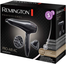 Carica l&#39;immagine nel visualizzatore di Gallery, Remington AC5999 Pro-Air AC Asciugacapelli Professionale, flusso d’aria: 130 km/h, 2300W, Nero