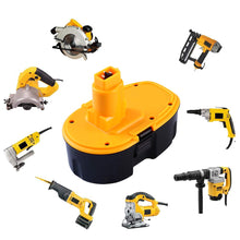 Carica l&#39;immagine nel visualizzatore di Gallery, FUNMALL DC9096 18V 3.8Ah Ni-MH Batteria di Ricambio per Dewalt DE9098 - Ilgrandebazar