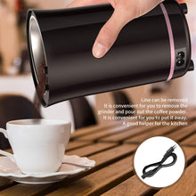 Carica l&#39;immagine nel visualizzatore di Gallery, Macinacaffè Elettrico 300W con Lama in Acciaio 11*11*20 Centimetri, Nero - Ilgrandebazar