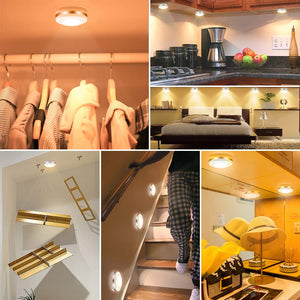 Luci Armadio Luce Notturna Lampada LED Bawoo 6PCS Bianco Caldo - Ilgrandebazar