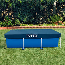 Carica l'immagine nel visualizzatore di Gallery, Intex 28038 Copripiscina Frame Rettangolare Cm 300X200 Art. Pulizia E Manutenzione 161, PVC, Multicolore, 300 x 200 x 75 cm