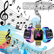 Carica l'immagine nel visualizzatore di Gallery, PTHTECHUS Orologio Intelligente Bambini con 7 Giochi - Musica MP3 Smartwatch Studente, Orologio Intelligente Bambini con Telefono Allarme Camera, Bambini Smartwatch Regali(Blu X6)
