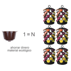 Lictin Capsule per caffè ricaricabili capsule dolce 3 Pack, Marrone(3 Pezzi) - Ilgrandebazar