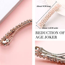 Carica l'immagine nel visualizzatore di Gallery, Fermaglio Capelli Donna con Crystal | 9cm Lunghi Barrette Di Capelli Skinny - Clip Automatica Fermaglio Capelli Grande - Capelli Accessori Crystal Per Le Ragazze Capelli Spessi - 7 Colori Disponibili