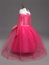 Carica l&#39;immagine nel visualizzatore di Gallery, NNDOLL Aurora Principessa Vestito Sleeping Beauty Costume 140/5-6 anni, Fuxia - Ilgrandebazar