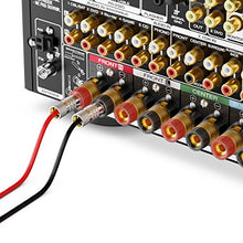 Carica l'immagine nel visualizzatore di Gallery, deleyCON 4x Set di Connettori a Banana Rivestiti in Oro a Vite per 4 Pezzi