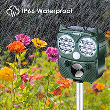 Carica l&#39;immagine nel visualizzatore di Gallery, Repellente Gatti, Homtiky Ultrasuoni Energia Solare IP66...