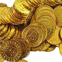 Carica l&#39;immagine nel visualizzatore di Gallery, NUOBESTY 100 pz plastica Monete d&#39;oro Pirata Bitcoin - Ilgrandebazar